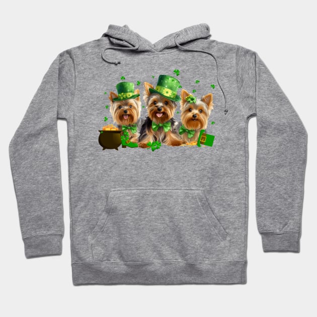 My Yorkie Is My Lucky Charm St Patricks Day Hoodie by Zaaa Amut Amut Indonesia Zaaaa